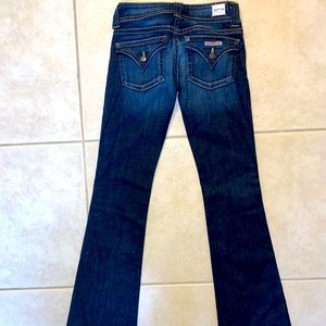 Hudson Signature Bootcut Dark Wash Jeans. Low Rise.